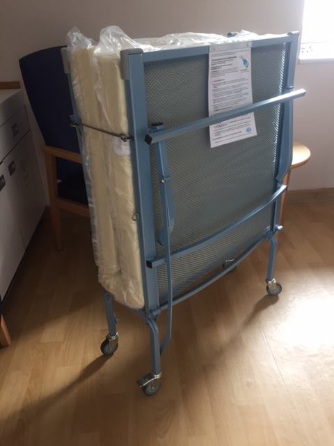 The bed bought for Warwick Hospitals SCBU (Special Care Baby Unit) by Family Parties